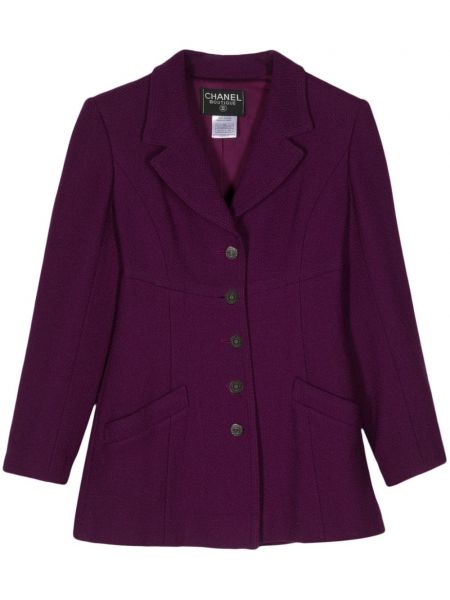 Gombolt hosszú kabát Chanel Pre-owned lila