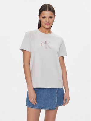 T-shirt Calvin Klein Jeans grau