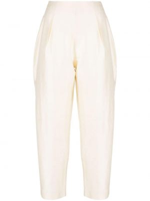Pantaloni a vita alta Vanina bianco