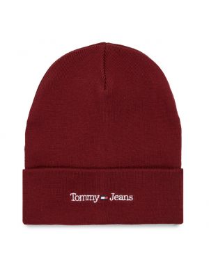Шапка бини Tommy Jeans красная