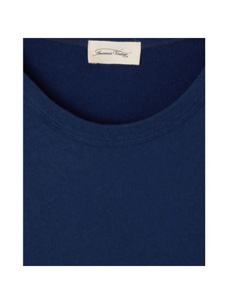 Camiseta manga corta de cuello redondo American Vintage azul