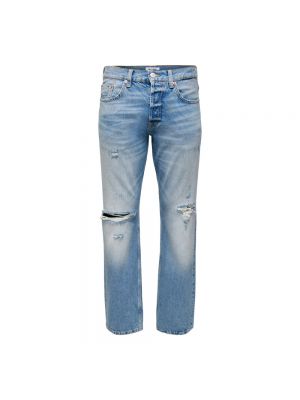 Jeans large Only & Sons bleu