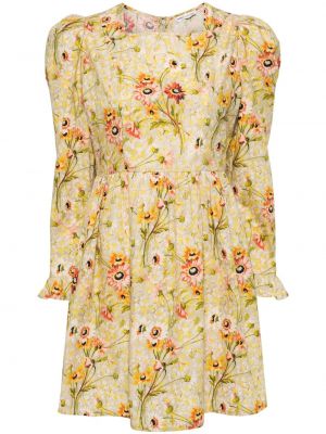 Obleka s cvetličnim vzorcem s potiskom Batsheva zelena