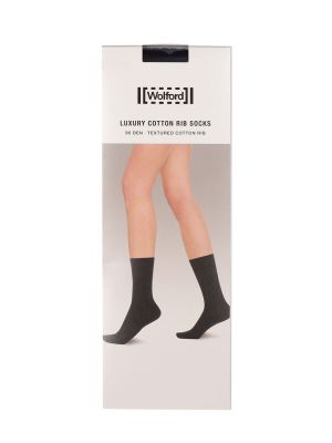 Bavlnené ponožky Wolford čierna