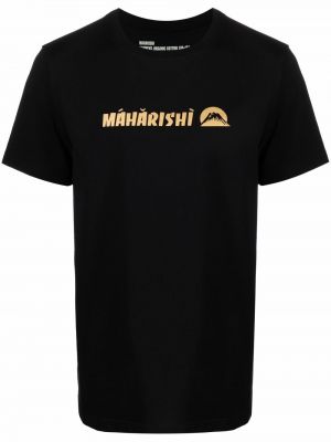 Mustriline puuvillased t-särk Maharishi