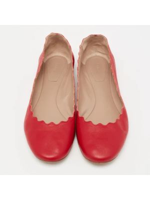 Calzado de cuero Chloé Pre-owned rojo