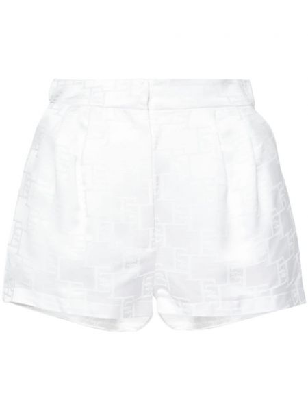 Kratke hlače iz žakarda Elisabetta Franchi bela