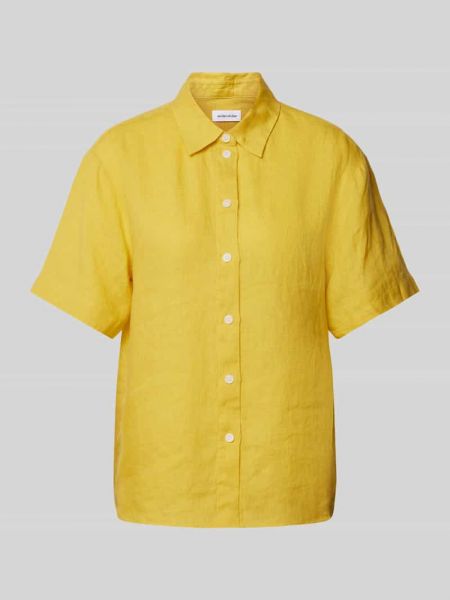 Żółta lniana bluzka Seidensticker