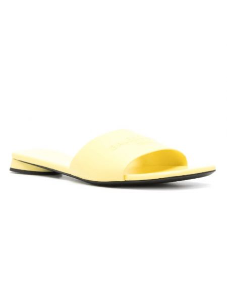 Sandalias de cuero Balenciaga amarillo