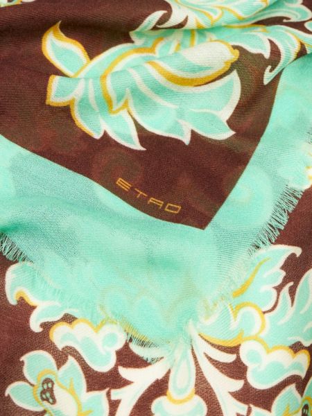 Kašmírový hedvábný šál s potiskem Etro