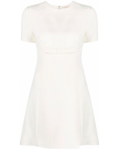 Rochie mini cu funde Valentino alb