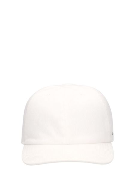 Gorra de algodón Kiton blanco
