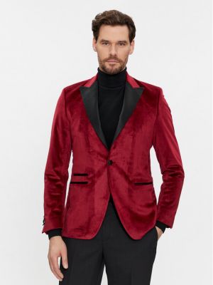 Пиджак слим Karl Lagerfeld красный