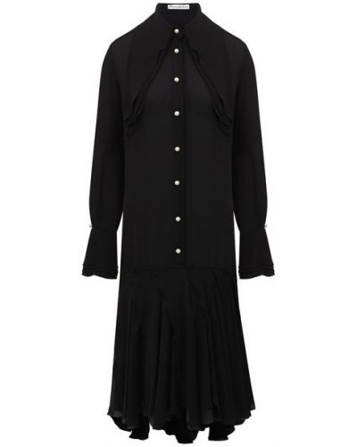 Шелковое платье Jw Anderson, черное