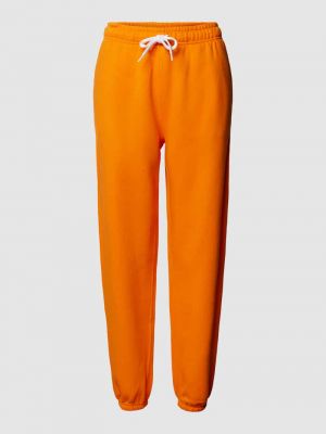 Spodnie sportowe Polo Ralph Lauren pomarańczowe