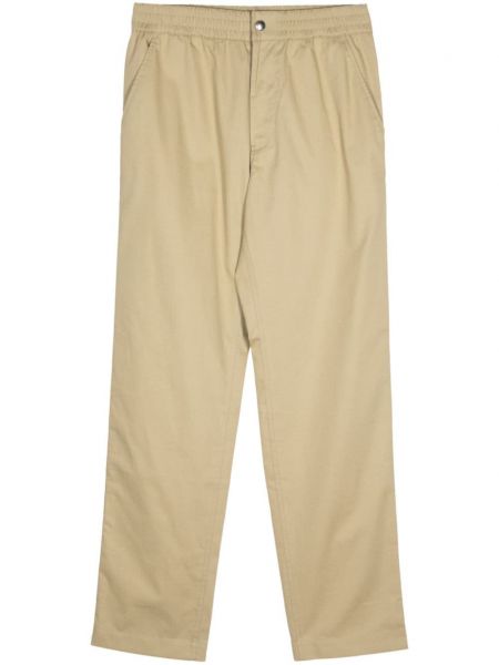 Pantalon brodé slim Maison Kitsuné beige