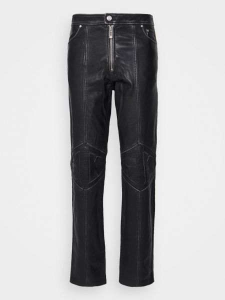 Spodnie klasyczne skórzane Han Kjobenhavn czarne