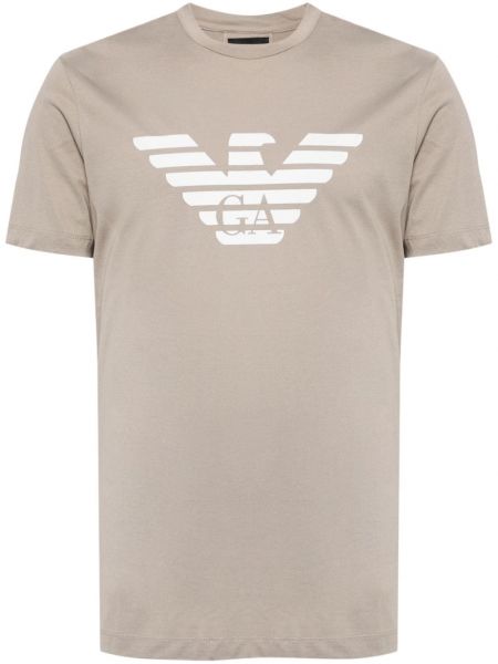 Βαμβακερή μπλούζα με σχέδιο Emporio Armani