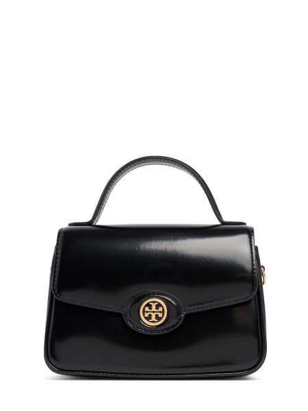 Nahka mini laukku Tory Burch musta