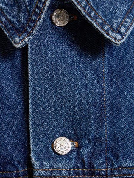 Bavlnená džínsová bunda A.p.c. modrá