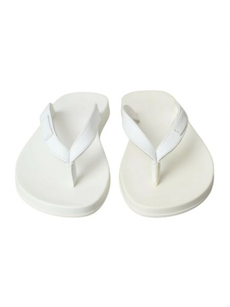 Sandalias de cuero Dolce & Gabbana blanco