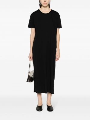 Sukienka bawełniana z dżerseju Loulou Studio czarna