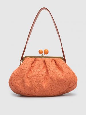 Кружевная сумка через плечо Max Mara Weekend оранжевая