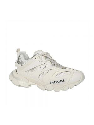Sneakersy skórzane z siateczką ze skóry ekologicznej Balenciaga Track białe