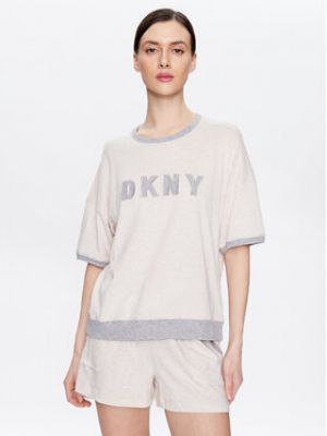 DKNY Pyžamo YI3919259  Regular Fit - Béžová