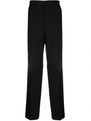 Παντελόνι με ίσιο πόδι με κουμπιά Filippa K μαύρο