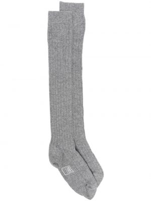 Kašmírové ponožky Fedeli sivá