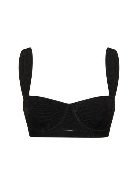 Sujetador bralette de punto Galvan negro