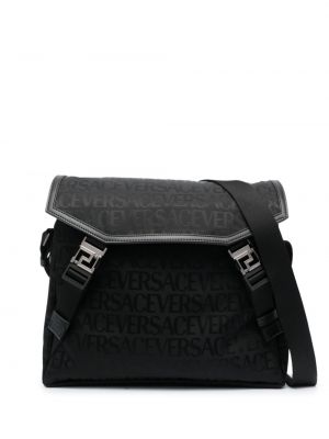 Τσάντα με σχέδιο Versace μαύρο