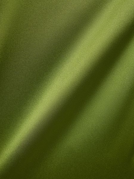 Zīda satīna t-krekls Max Mara zaļš