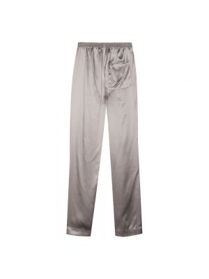 Pantalones de seda Simonetta Ravizza gris