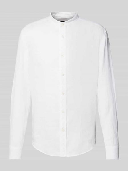 Lniana koszula ze stójką Drykorn biała