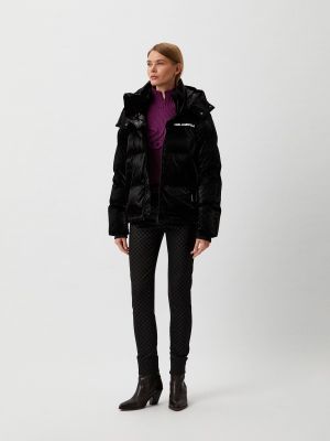 Утепленная демисезонная куртка Karl Lagerfeld черная