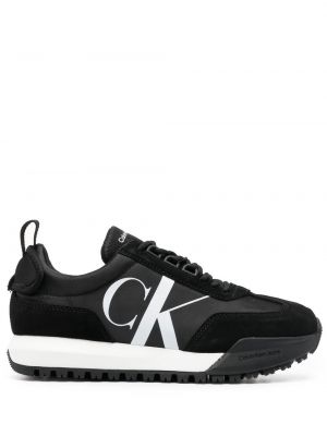 Sneakersy retro Calvin Klein czarne