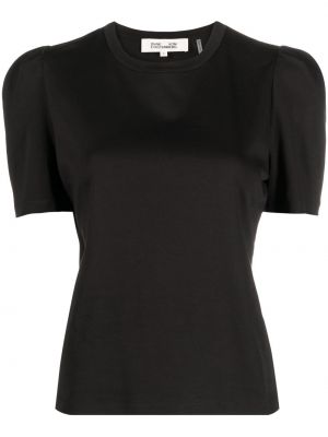 Bavlněné tričko jersey Dvf Diane Von Furstenberg - černá