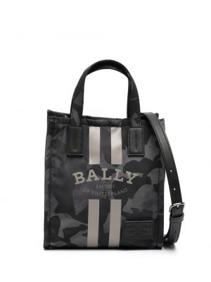 Nákupná taška s potlačou Bally čierna