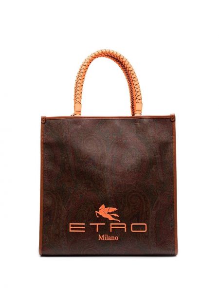 Шопинг чанта с принт с пейсли десен Etro
