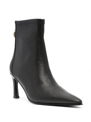 Leder ankle boots Versace Jeans Couture schwarz