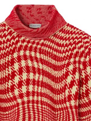 "houndstooth" rašto megztinis Burberry