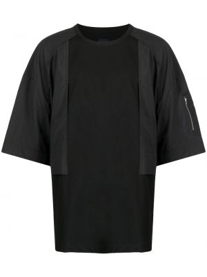 Oversize памучна тениска Juun.j черно