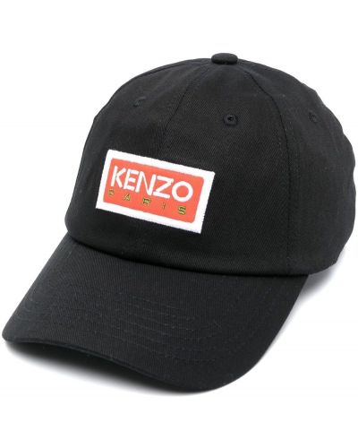 Cappello con visiera ricamato Kenzo nero