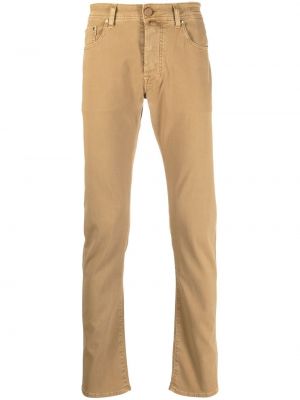 Jeans skinny slim Jacob Cohën beige