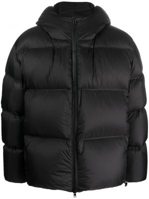 Páperová bunda na zips s kapucňou Filippa K čierna