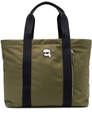 Τσάντα shopper Karl Lagerfeld πράσινο