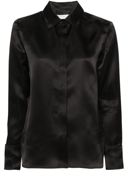 Šilkinė marškiniai Max Mara juoda