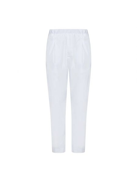 Spodnie slim fit Low Brand białe